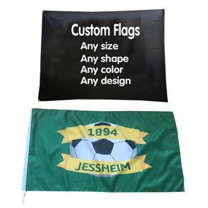 Team Flag 100% Polyester Flag 3x5 Outdoor Promotion Silk Screen Printing logo Big Large Diaply Custom Flag - Product Image 1