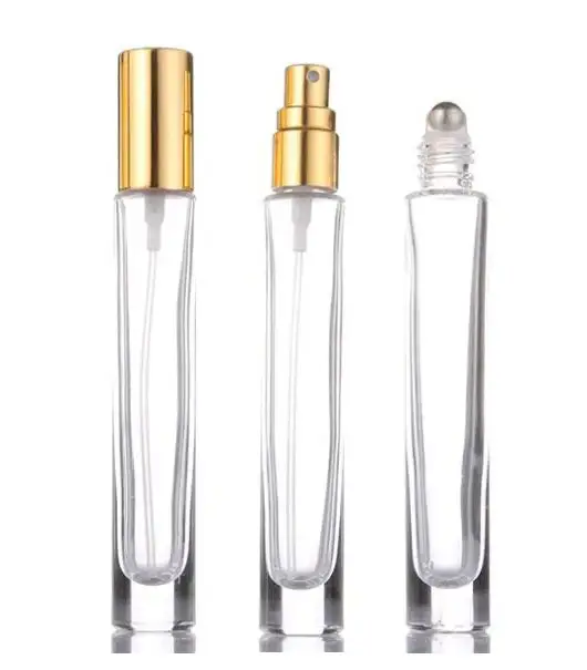 Wholesale 2Ml 3Ml 5Ml 10Ml Mini Round Empty Clear Spray Bottle Glass Perfume Sample Atomizer Tester Oil Packaging