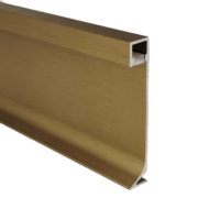 Profilé LED en aluminium de 6 cm pour éclairage de plinthe, tempérage T5, blanc chaud 3500K, Ra90 CRI, vente en gros