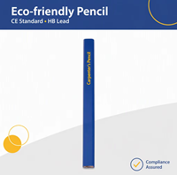 Crayon de charpentier carré personnalisé de 7 pouces, écologique, mine HB, logo imprimé, outil de marquage bleu