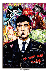 Trang Trí Nội Thất Hiện Đại Graffiti Tường Nghệ Thuật Hình Ảnh Và Đường Phố Pop Nghệ Thuật Vải Bức Tranh Độ Nét Cao Đóng Khung In Vải Nghệ Thuật - Product Image 3