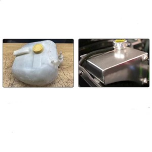 Aluminum Coolant Reservoir 1.5L Expansion Tank For Car <b>Radiator</b> Replacement With <b>Cap</b> And Fittings - Product Image 3