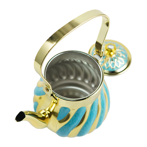 Set da Tè Classico Europeo per Catering, Servizio in Hotel e Ristoranti, Set di Teiere in Acciaio Inox, Teiera Marocchina Turca per Induzione - Product Image 2