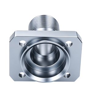 One-piece flange base structure aluminum alloy external thread joint acid and <b>alkali</b> resistance oxidation resistance ODM/OEM - Product Image 4
