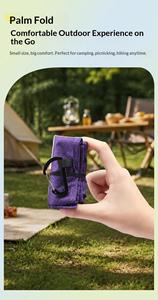 Folding <b>Cushion</b> <b>Outdoor</b> Portable Polyester <b>Waterproof</b> Picnic Mat Ultra-Light Small Pocket Tray Storage Camping Hiking - Product Image 2