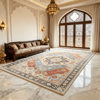 Luxuriöser Vintage Persischer Orientalischer Teppich Traditionelles Arabisches Muster Rutschfester Großer Teppich für Wohnzimmer Heim-Dekoration