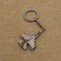 Porte-clés d'avion 3D en alliage de zinc écologique personnalisé avec impression typographique pour cadeau souvenir promotionnel d'aviation