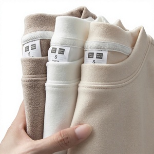 <span class=keywords><strong>Maglia</strong></span> Termica Imbottita in Velluto Tedesco da Uomo, Nuova Collezione Autunno Inverno, Girocollo a Maniche Lunghe con Trattamento Anti-piega, Tinta Unita - Product Image 1