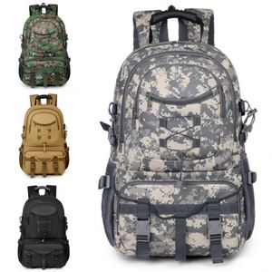 Sac à dos tactique multifonctionnel en gros, camouflage, design extérieur avec fermeture à glissière pour la randonnée, l'alpinisme et les voyages - Product Image 1