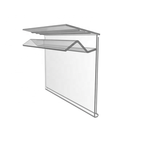 Meethope rivenditore Negozio supermercato 6-10mm H pvc di plastica <span class=keywords><strong>mensola</strong></span> di <span class=keywords><strong>Vetro</strong></span> striscia dati porta etichetta - Product Image 3