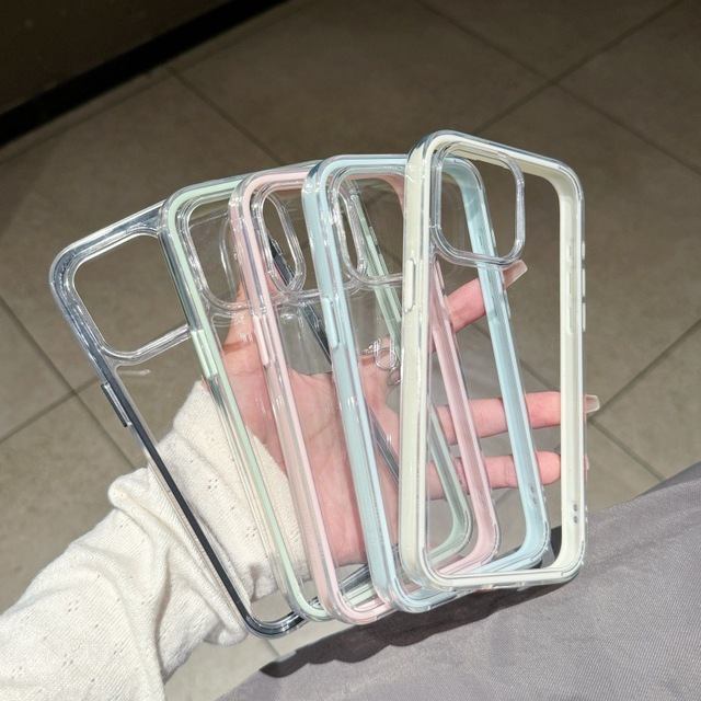 3-in-1 Frosted Transparent Drop-resistant Protective Acrylic Phone Case for Apple iPhone 17 Pro