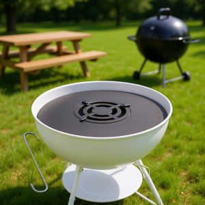 Plancha para barbacoa de acero al carbono de 18 pulgadas, accesorio para asar hamburguesas, fácil mantenimiento, modelo D0100HADA3W - Product Image 2