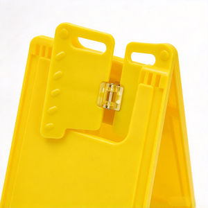 Lustiges Warnschild-Design Haarklammer Gelb A-förmige Große Haarklammer Trendige Dekorative Haarspange für Mädchen - Product Image 2