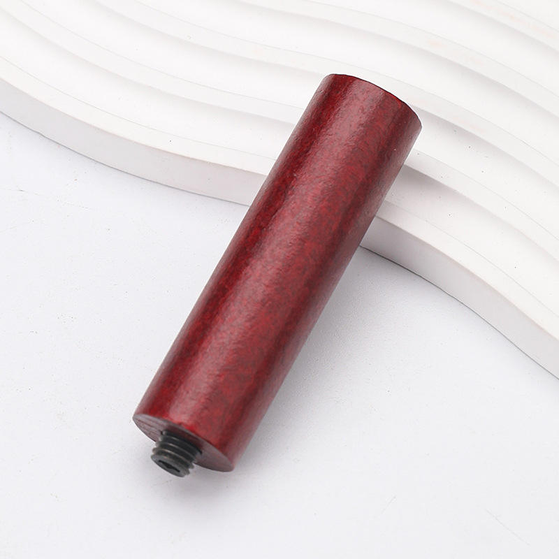 Manche long et rond couleur acajou