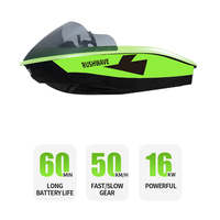 Bateau électrique Rush Wave 16KW, mini jet-boat, Chaser, embarcation électrique à grande vitesse, moteur puissant, pour les passionnés de sports nautiques