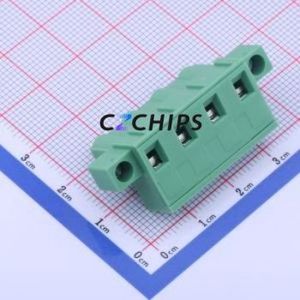 KF2EDGKM-7.5-4P Plug-in Terminal Block P=7.5mm Connector Plug Screw Fixing 1x4P 7.5mm - Product Image 2
