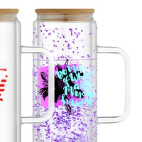 Gobelet isotherme de voyage 20 oz à double paroi, anti-fuite, sans BPA, en verre, avec design moderne et poignée, pour bière et café
