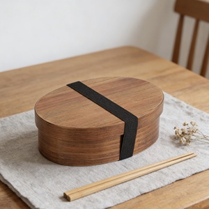 Lonchera Japonesa Ecológica Biodegradable con Compartimentos, Características para Mantener la Frescura, Diseño Plegable, Portátil, de Madera - Product Image 2