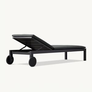Chaise longue moderne d'extérieur imperméable et anti-agachement pour patio, plage, <span class=keywords><strong>villa</strong></span> et hôtels <span class=keywords><strong>B</strong></span>&<span class=keywords><strong>B</strong></span> - Mobilier en alliage d'aluminium - Product Image 5
