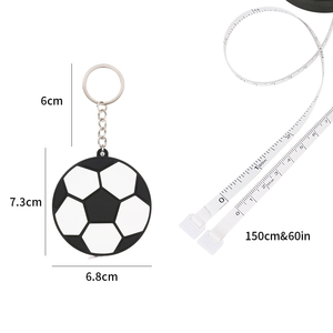 150Cm/60In Bóng Chuyền Băng Đo Keychain Cạnh Tranh Quà Lưu Niệm Bán Buôn Chất Lượng Cao Mềm PVC Cai Trị Biểu Tượng Tùy Chỉnh - Product Image 4