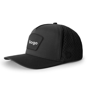 Không Thấm Nước Nhanh Chóng Khô Mens Golf Cao Cấp Đục Lỗ 6 Bảng Điều Chỉnh Mùa Hè Hydro Cong Bill Gorra Mũ Bóng Chày Mũ Cho Golf Với Lỗ - Product Image 4