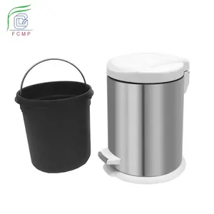 Soft Close Can Outside Garbage Sorting secchio rotondo da cucina a gradini da 5 litri con coperchio cestino in metallo