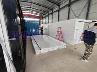 Matériau en acier Stockage préfabriqué Assemblage rapide Unités de stockage portables empilables pliables Conteneur de stockage libre-service