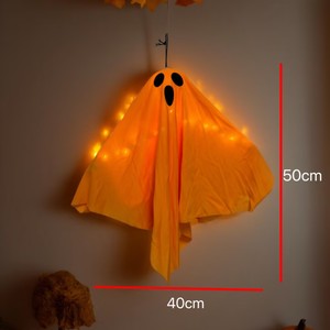 Luces LED de Cadena con Forma de Fantasma Brillante para Halloween, Decoraciones Espeluznantes para Interiores y Exteriores - Product Image 6