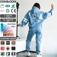 Conjunto de Sudadera y Pantalones Deportivos Extra Grandes para Mujer, con Estampado en la Espalda, Sudadera con Capucha y Pantalones Jogger, Conjunto de 2 Piezas