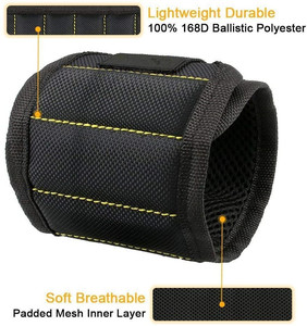 Ceinture d'<span class=keywords><strong>outils</strong></span> de 20mm, avec 15 aimants puissants pour tenir les vis/clous/mèches de perceuse - Product Image 5