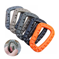 Clip tactique Molle, sac tactique d'extérieur, camping, escalade, anneau en D, boucle, alpinisme, mousqueton, crochet à ressort en plastique