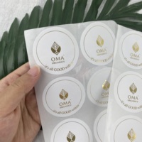 Étiquettes autocollantes personnalisées en PVC à simple face pour sceller et décorer les emballages cadeaux pour les petites entreprises