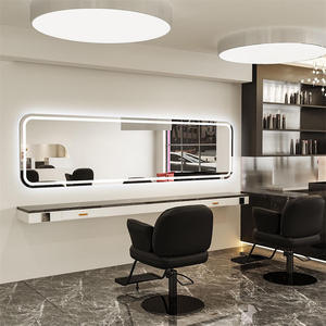 Factory Supply Customizable Large Rectangular LED Mirror - Horizontal Wall Mounted with Tricolor <b>Light</b> for Barber Shop - Product Image 3