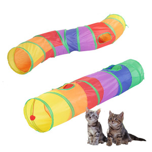 공을 가진 고양이 터널 텐트 애완 동물 터널 외부 대화 형 접이식 고양이 장난감 - Product Image 6