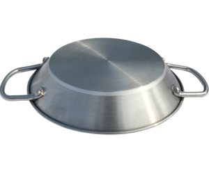 fábrica de China respetuoso del medio ambiente no palo grande de plata de acero inoxidable Pata Negra <span class=keywords><strong>Paella</strong></span> para Cocina - Product Image 3