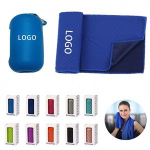 Serviette rafraîchissante instantanée en microfibre personnalisée pour le sport, le yoga et l'extérieur – Nouveauté très prisée - Product Image 2