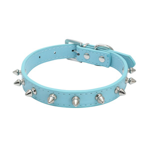 Alta calidad ajustable PU remache tachonado <span class=keywords><strong>Spiky</strong></span> Pet Dog Collares para perro - Product Image 6