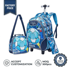 <span class=keywords><strong>Sac</strong></span> d'école pour enfants tendance, grand <span class=keywords><strong>sac</strong></span> à <span class=keywords><strong>dos</strong></span> pour garçons d'école primaire, boîte à <span class=keywords><strong>lunch</strong></span> de dessin animé, trousse à crayons, <span class=keywords><strong>sac</strong></span> à roulettes pour l'école, ensemble de 3 pièces - Product Image 1