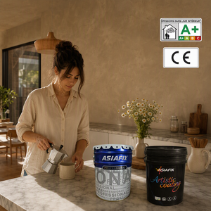 Polvere di Marmo Naturale Finitura Liscia per Interni <span class=keywords><strong>Decorativi</strong></span> Stucco Veneziano ad Alta Adesione - Product Image 6