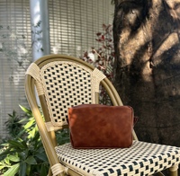 Trousse de toilette marron clair pour homme, trousse à cosmétiques pour femme avec fermeture éclair, cadeau fête des pères, lot de 25 pièces, entrepôt GA