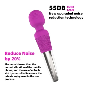 8 vitesses, 20 fréquences Vibration AV baguette magique masseur vibrateur 20cm Silicone vibrateur amour oeuf adulte jouets pour femme - Product Image 2