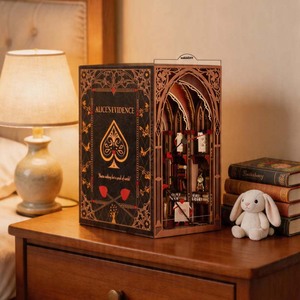 Minicity 2025 nuevo libro 3D Nook biblioteca libro Nook Diy <span class=keywords><strong>casa</strong></span> en miniatura Diy libro Nook Kit rompecabezas para adultos-Día del <span class=keywords><strong>pintor</strong></span> al atardecer - Product Image 1