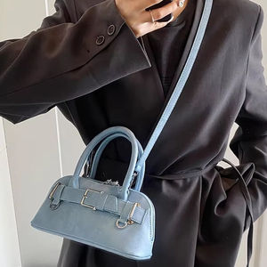 Modern <b>buckle</b> style women's single shoulder handbag PU leather women's tote <b>bag</b> - Product Image 2