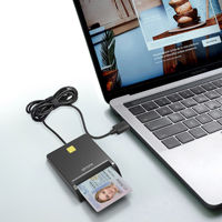 Lector de Tarjetas EMV USB Tipo C Multifuncional Universal para Programación de Tarjetas Bancarias y Uso Personal