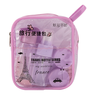 Pompe de bouteille de voyage en plastique violet/PET pour shampooing Lotion crème pour le visage 50ml capacité sérigraphie Surface pompe <span class=keywords><strong>pulvérisateur</strong></span> - Product Image 1