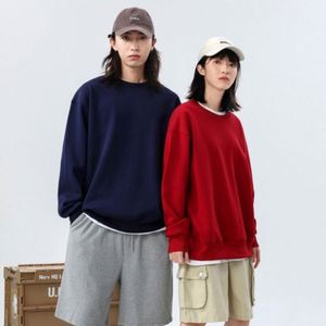 Sudaderas Casuales Acolchadas para Hombre, Cuello Redondo, 100% Algodón, Forro Polar Grueso, Logotipo Personalizado Impreso, Estilo Pullover, Venta al Por Mayor - Product Image 4