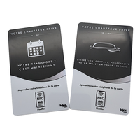 Individuelle Visitenkarten NFC Mini-Tag 1k RFID-Chip Autoreparaturwerkstatt Schwarzer Bewertungsständer 13,56 MHz Frequenz mit QR-Code