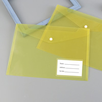 Carpeta con logotipo personalizado A4, carpeta de documentos de plástico, sobres, carpetas con cierre a presión, sobre con botón para tarjeta de visita