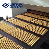 WENVA Nouvelle Ligne de Production Automatique de Biscuits avec Four Tunnel - Machine à Biscuits Multifonction en Acier Inoxydable 304 Contrôlée par PLC Électrique/Gaz 1
