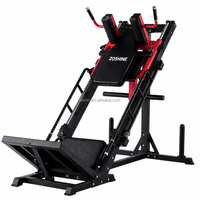 Mesin Fitness Komersial Zoshine Wholesale Lateral Leg Press, Peralatan Gym, Mesin Pedal Terbalik Inverted, Mesin Hack Squat 45 Derajat